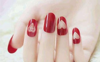 Red And White Polka Simple Nail Design Archives Fashion Trends