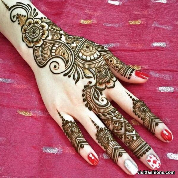 Simple Arabic Mehndi Designs