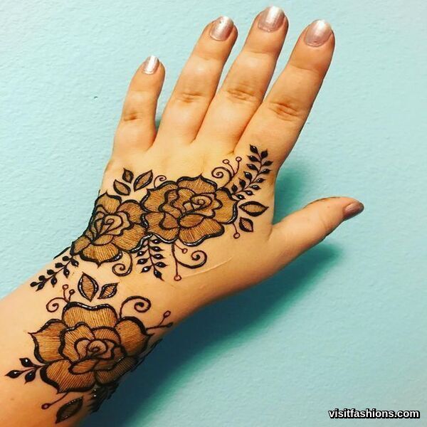 Simple Arabic Mehndi Designs